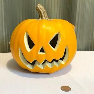 9" Jack O'Lantern Light Up Halloween Pumpkin